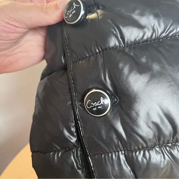 Coach Polina Black Puffer Boots Snow Rain Size 8.5 - Picture 3 of 12